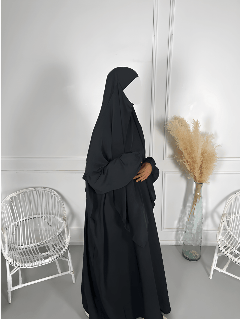 SEERAH.FR Abaya Noir Abaya Senayah - Style, Élégance, Pudeur