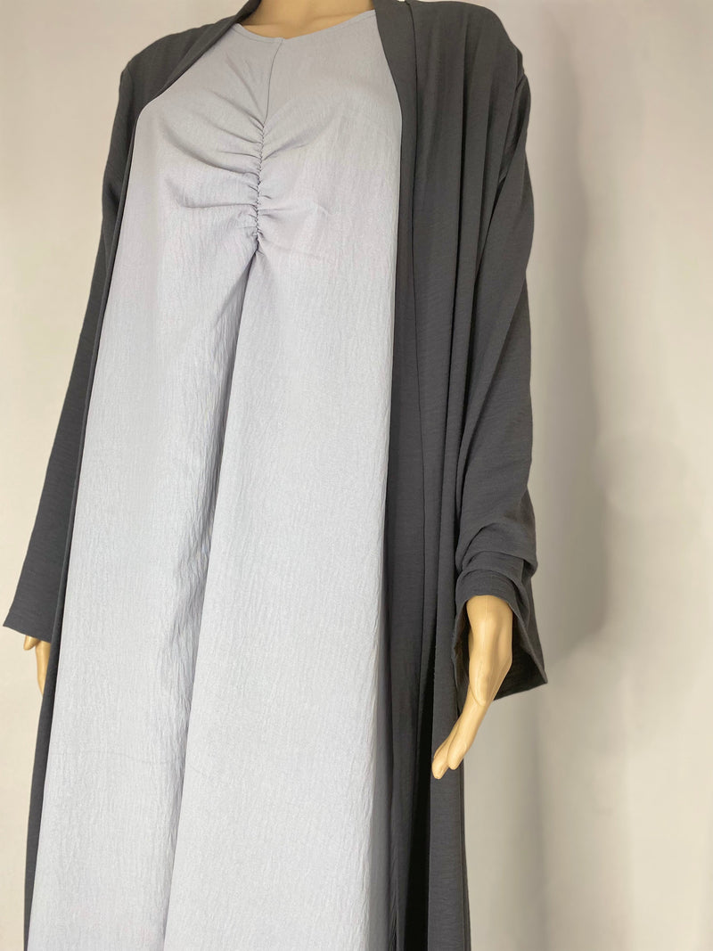 SEERAH.FR Gris perle Sous abaya