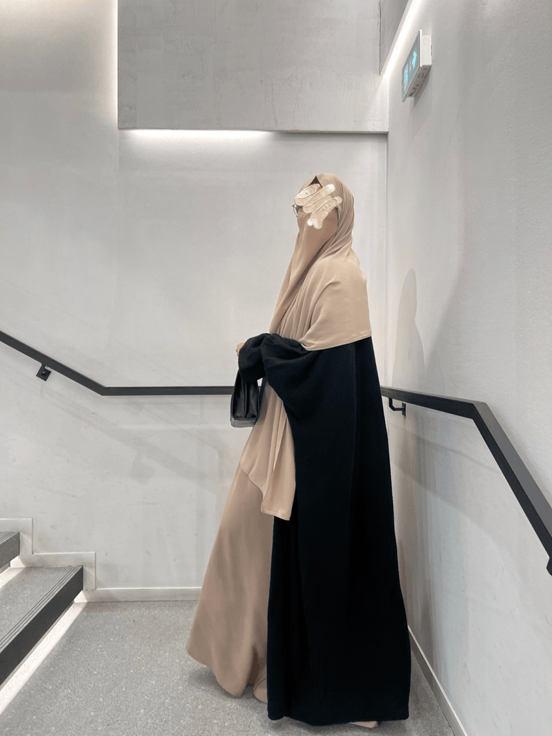 SEERAH.FR Noir Cardigan en laine