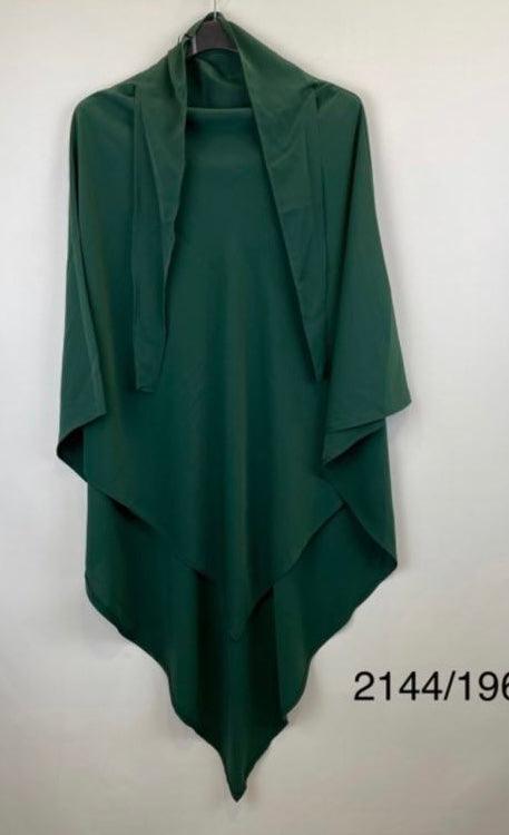 SEERAH.FR Vert forêt Khimar Madina Court