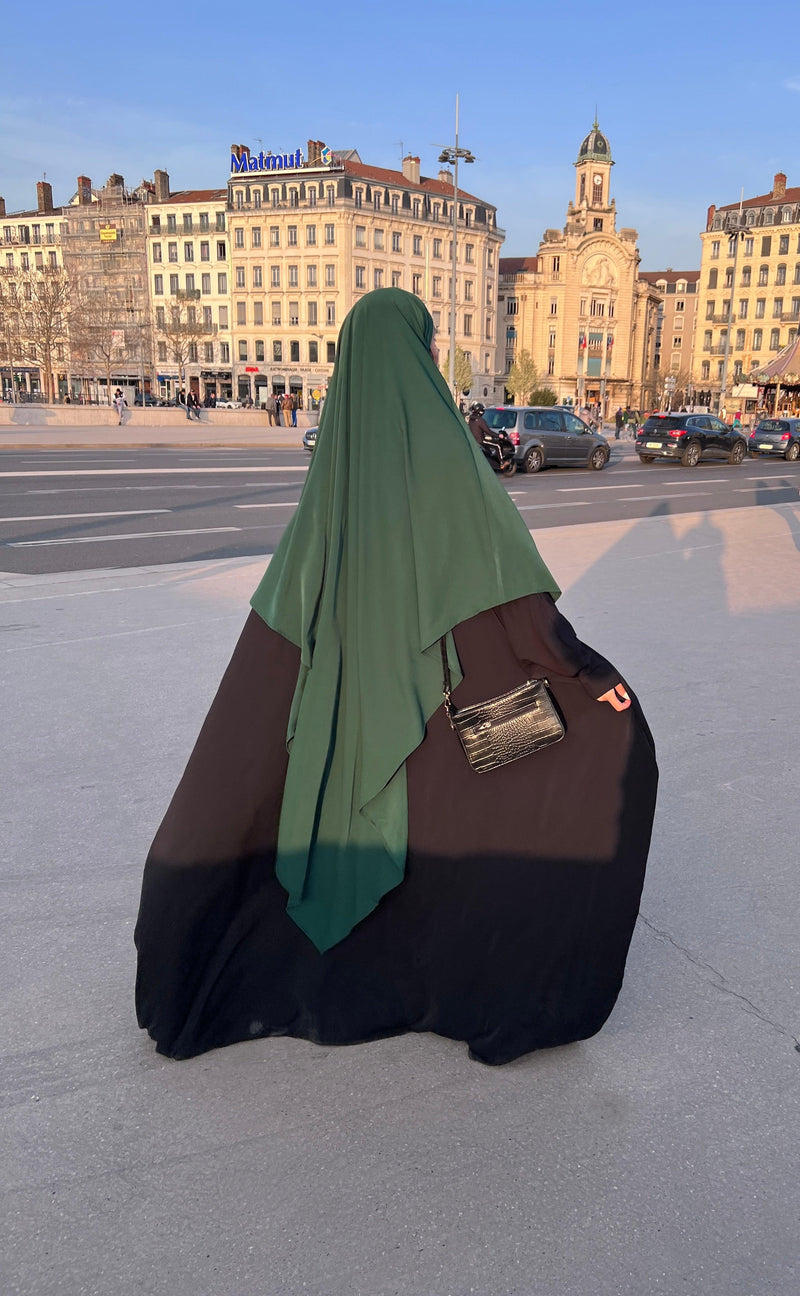 SEERAH.FR Vert forêt Khimar Madina Long